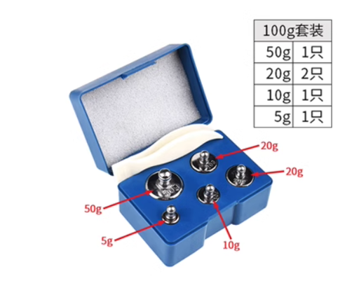 Weight scale calibration weights 100g set