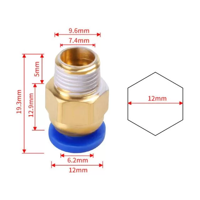 M10 Bowden Coupler - PC6-01