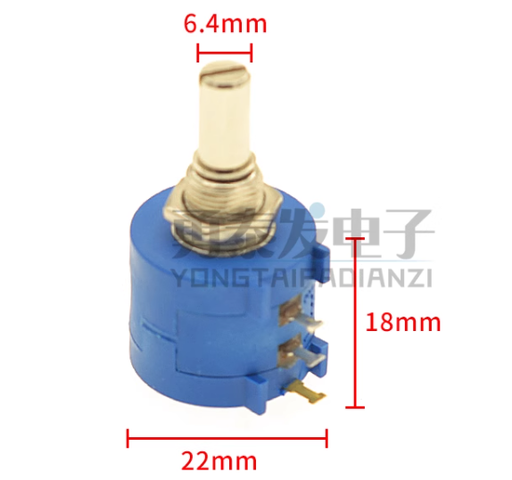 Precision multi-ring potentiometer 3590S-2-103L