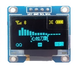 0.96-inch OLED 4-pin yellow and blue display