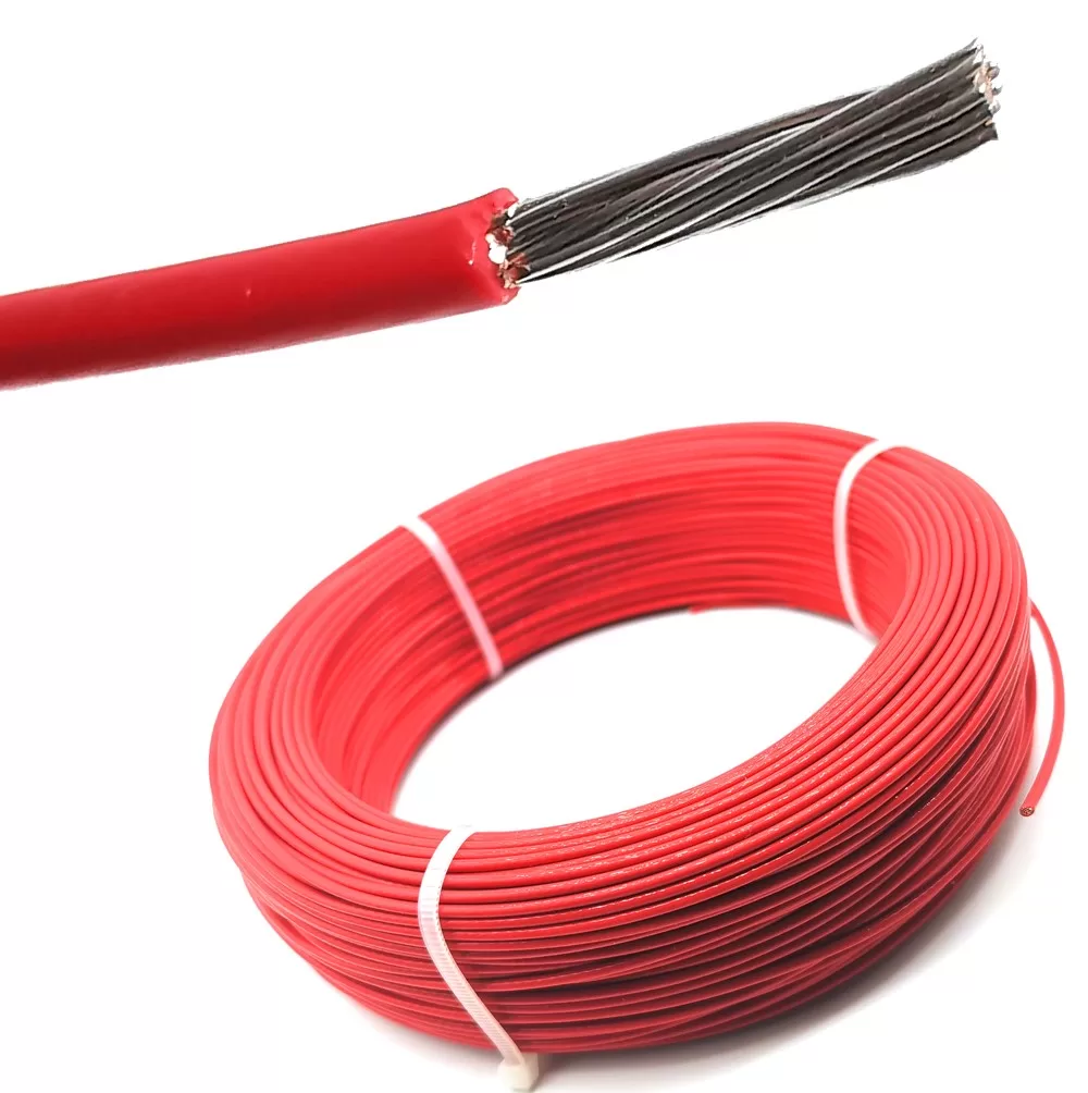 PTFE/FEP 22awg High Temp Wire (10m) Red