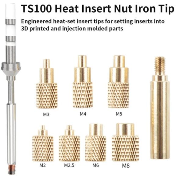Heat Insert Soldering Iron Tips - TS100
